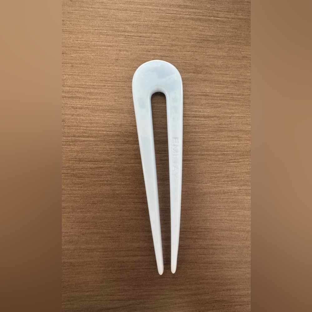 White Hair Fork U-Style Hair Pin -